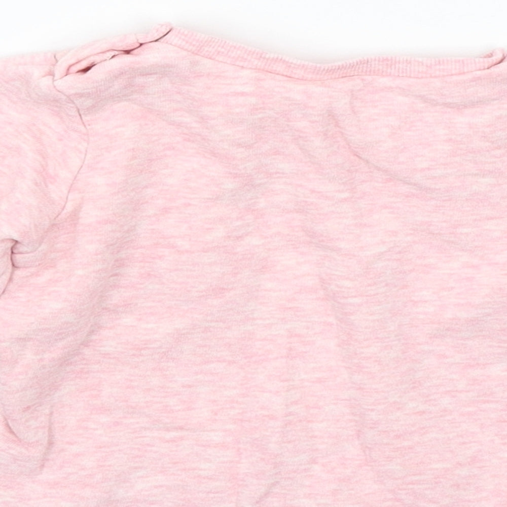 H&M Girls Pink Pullover Jumper Size 3-6 Months