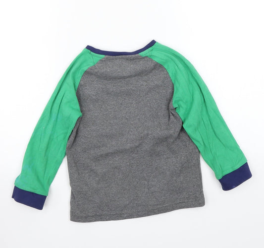 Marks and Spencer Boys Grey Basic T-Shirt Size 3-4 Years