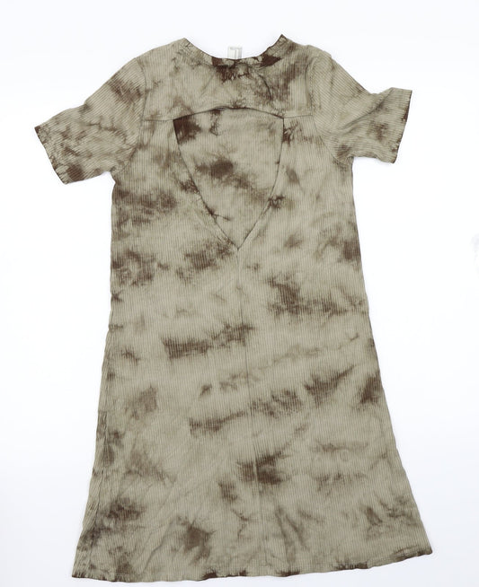 FOREVER 21 Womens Green T-Shirt Dress Size M