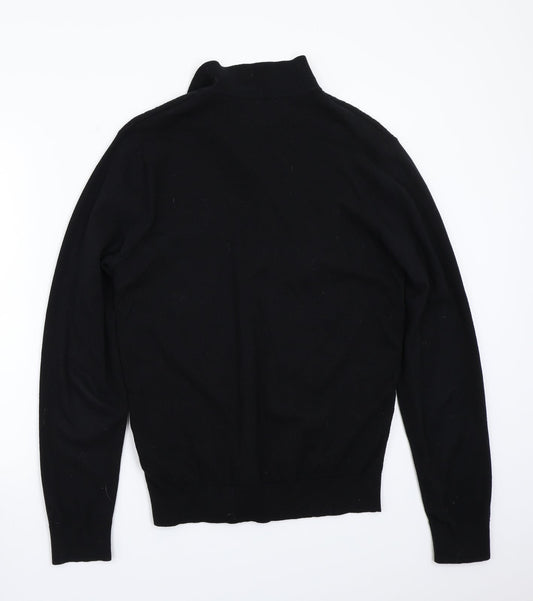 Am london Mens Black Pullover Jumper Size L