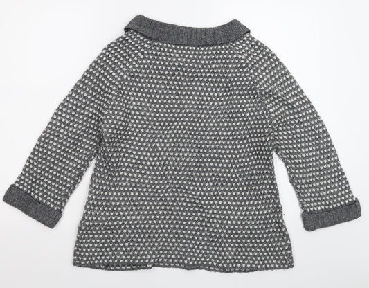 Marks and Spencer Womens Grey Knit Pullover Jumper Size 10