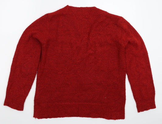 M&Co Womens Red Pullover Jumper Size L
