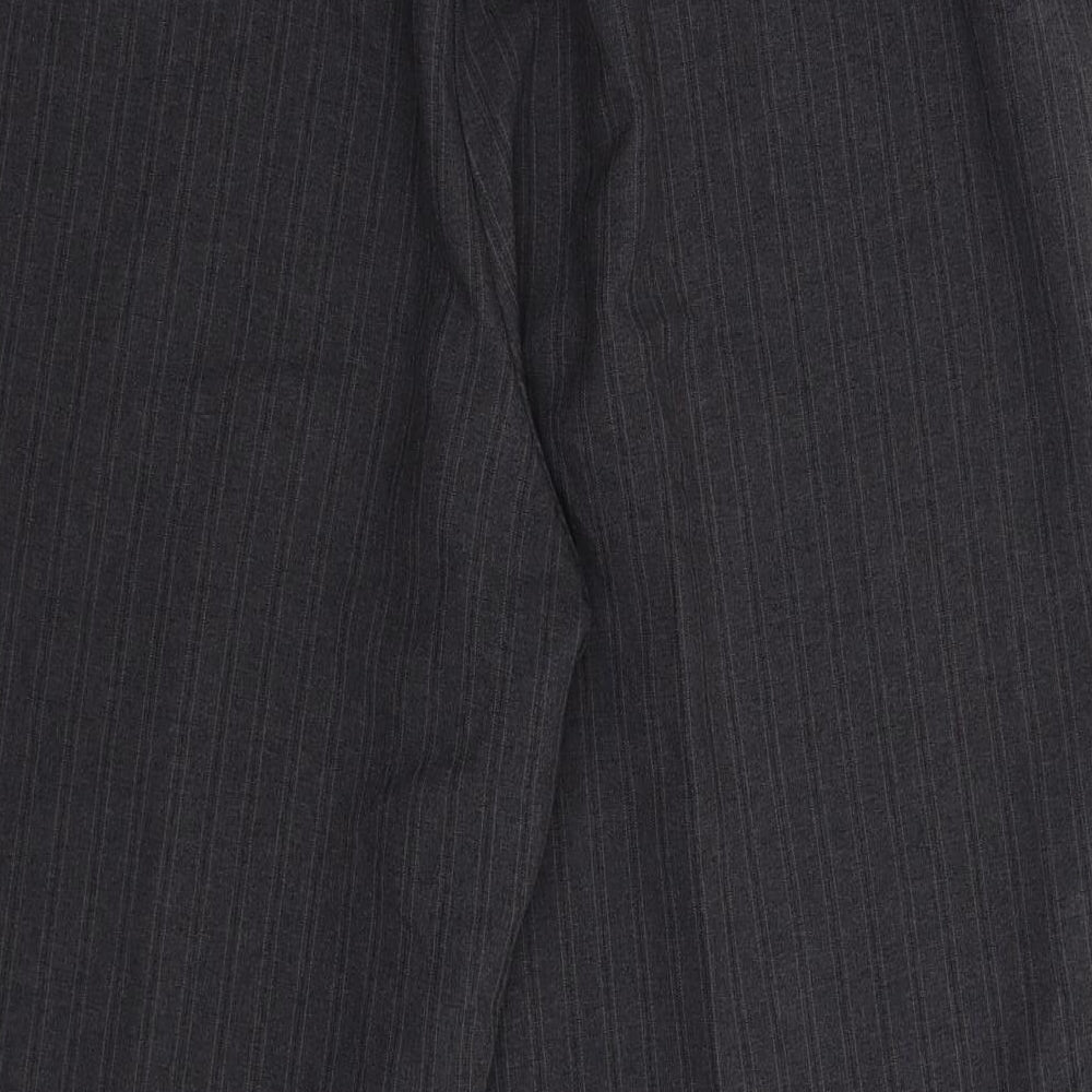 BM Womens Grey Striped Dress Pants Trousers Size 20 L26 in