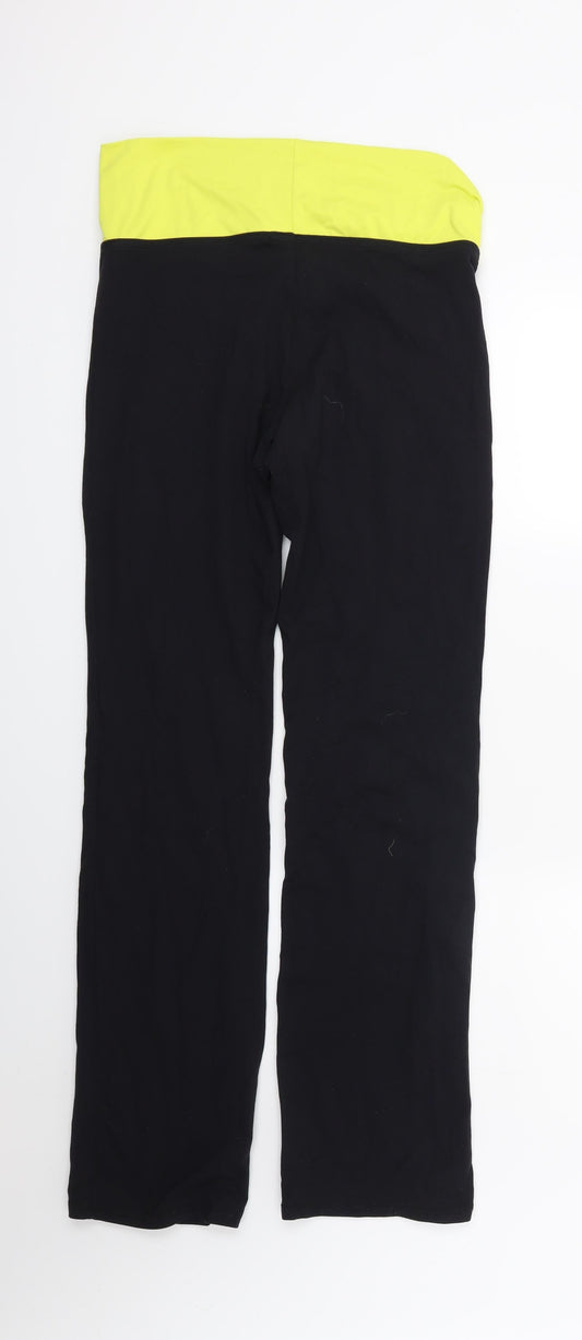 Marks and Spencer Mens Black Jogger Trousers Size 16 L27 in