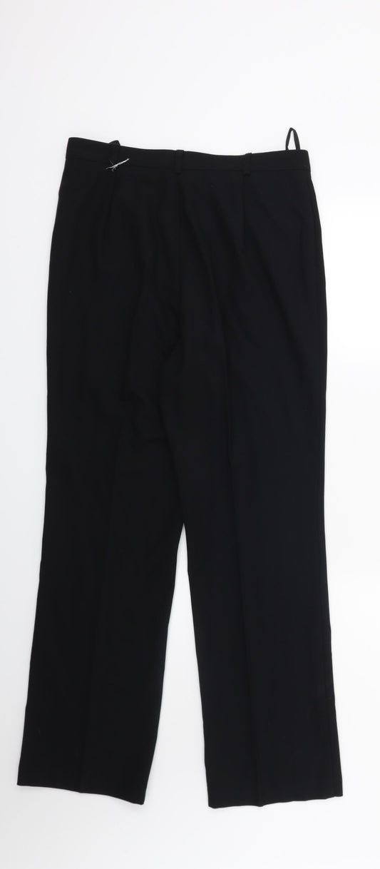 Marks and Spencer Womens Black Trousers Size 12 L27 in