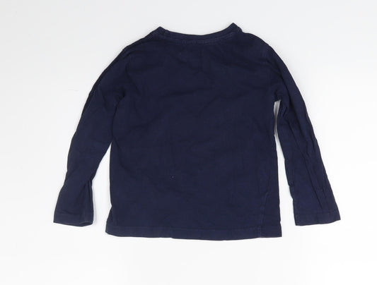Primark Boys Blue Pullover Sweatshirt Size 3-4 Years - Dad Super hero