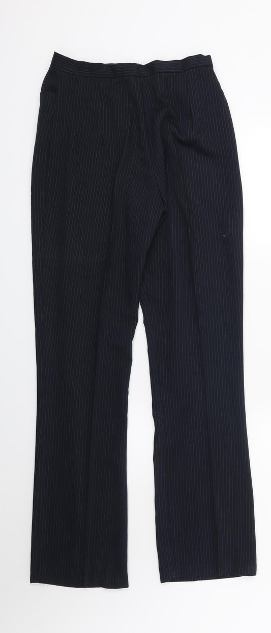 bay trading company Womens Blue Striped Trousers Size 10 L27 in