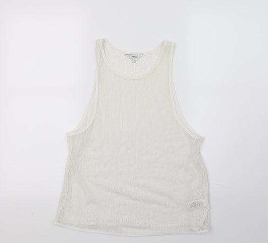 NEXT Womens White Basic Tank Size 10