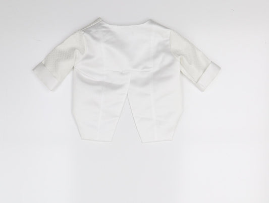 VivaKi Boys White Jacket Size 3-6 Months