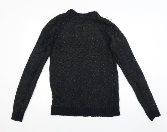 Cedar Wood State Mens Black Pullover Jumper Size S