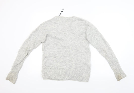 Logg Womens Grey Pullover Jumper Size M