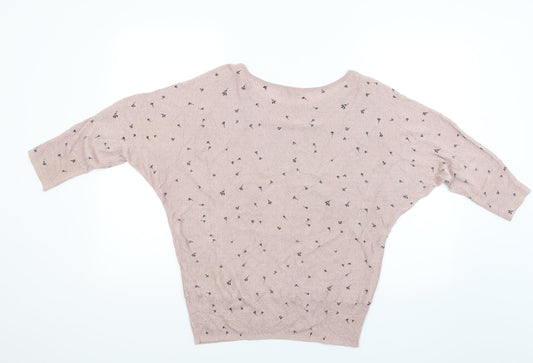M&Co Womens Pink Pullover Jumper Size 14