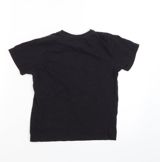Primark Boys Black Basic T-Shirt Size 6-7 Years