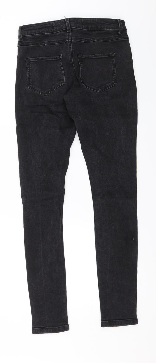 Denim & Co. Womens Black Denim Skinny Jeans Size 6 L29 in