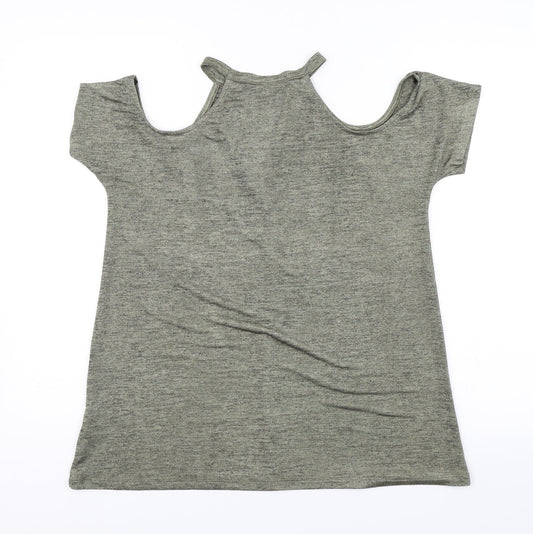 River Island Womens Green Basic Blouse Size 8