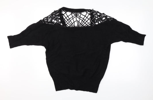 Dorothy Perkins Womens Black Cardigan Jumper Size 10