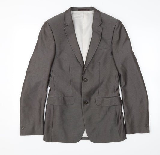 Ventuno 21 Mens Grey Jacket Blazer Size 34