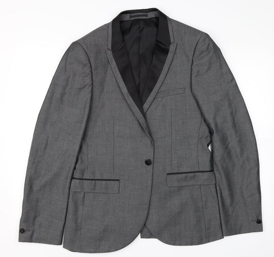 Ventuno 21 Mens Grey Jacket Blazer Size 38