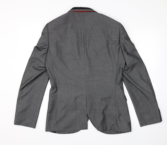Ventuno 21 Mens Grey Jacket Blazer Size 38