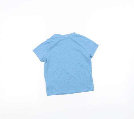 Primark Boys Blue Basic T-Shirt Size 2-3 Years