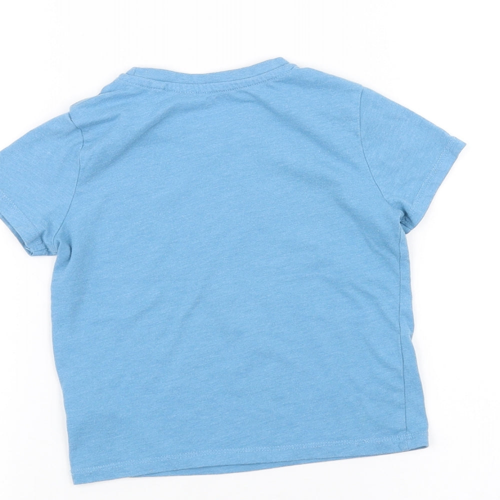 Primark Boys Blue Basic T-Shirt Size 2-3 Years