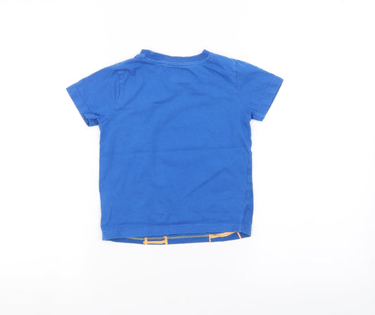 F&F Boys Blue Basic T-Shirt Size 3-4 Years