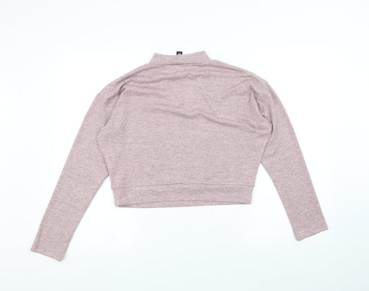 New Look Girls Pink Pullover Jumper Size 14-15 Years