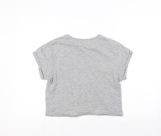 New Look Girls Grey Basic T-Shirt Size 14-15 Years