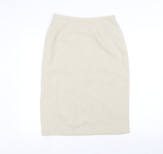 Anne Brooks Womens White A-Line Skirt Size 12