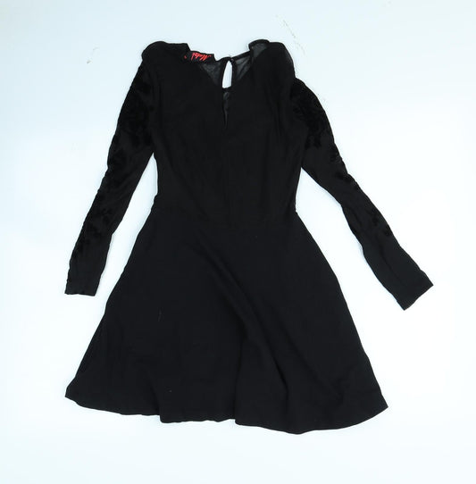 Motel Womens Black Fit & Flare Size S