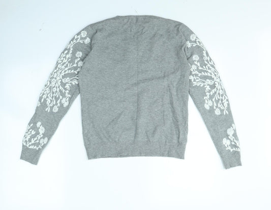 Kaleidoscope Womens Grey Pullover Jumper Size 10
