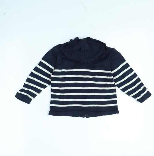 Hublot Girls Black Striped Jacket Size 3 Years