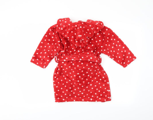 NEXT Girls Red Polka Dot Capri Robe Size 2-3 Years