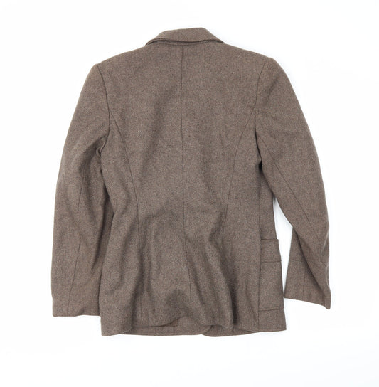 dawnbreakers Womens Brown Jacket Blazer Size S