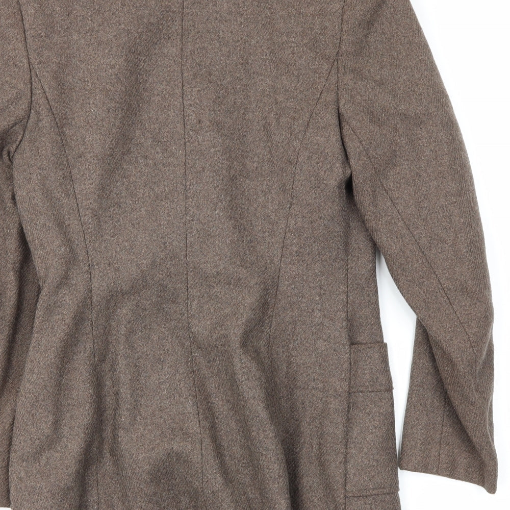 dawnbreakers Womens Brown Jacket Blazer Size S