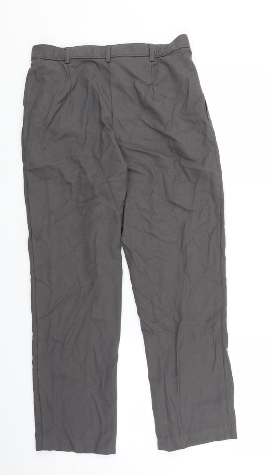 Marks and Spencer Womens Grey Trousers Size 10 L24 in