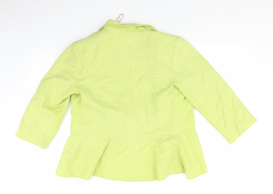 Soon Womens Blue Jacket Blazer Size 14