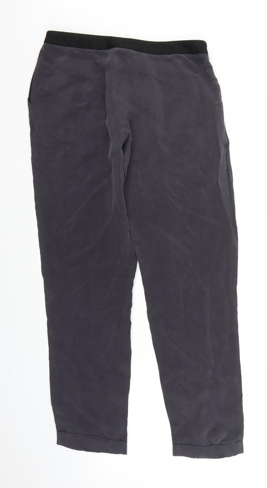 Topshop Womens Grey Trousers Size 12 L27 in