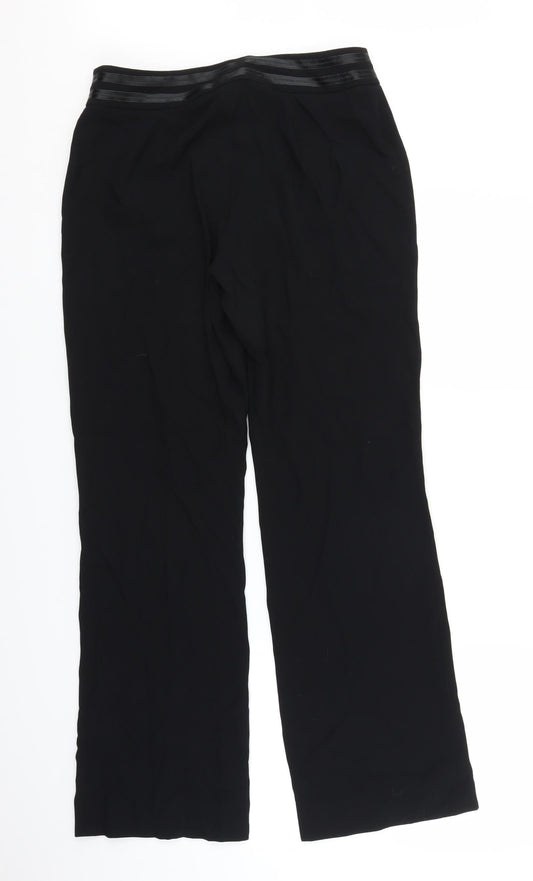 Offshoot Womens Black Trousers Size 12 L28 in