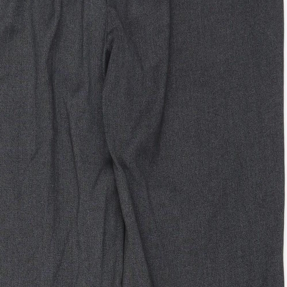 Papaya Womens Grey Trousers Size 14 L28 in