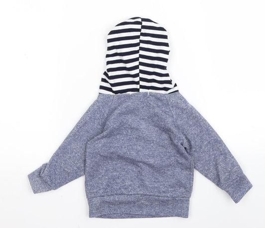 Preworn Boys Blue Pullover Hoodie Size 3 Years