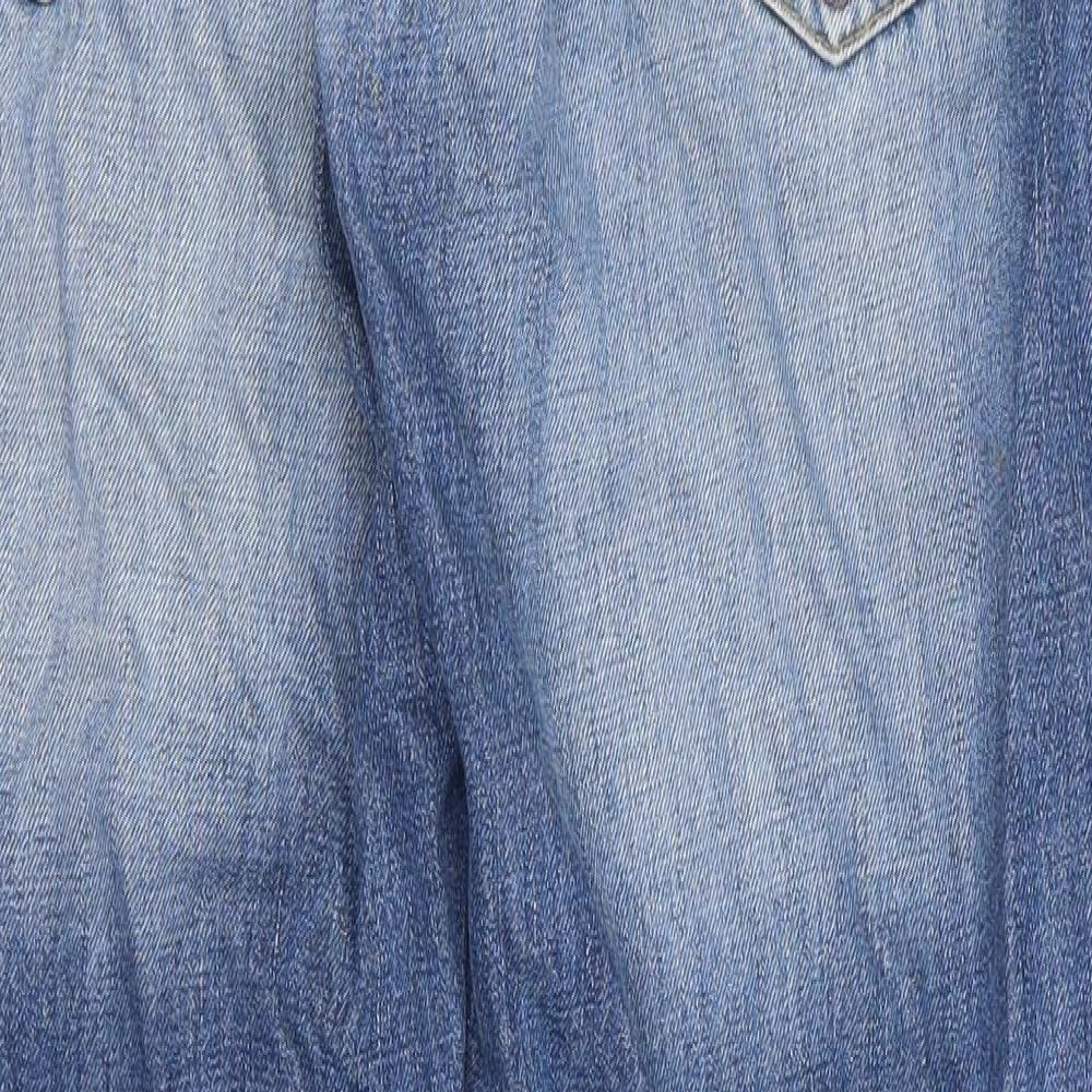 Preworn Womens Blue Bootcut Jeans Size 32 L32 in