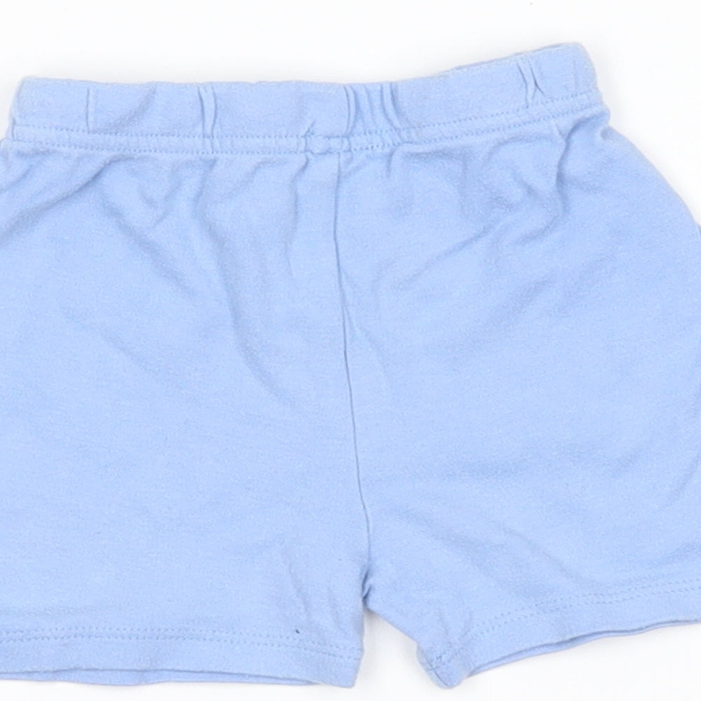 George Blue Felt Track Pants Leggings Size 3-6 Months