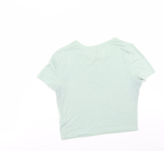 New Look Womens Green Basic T-Shirt Size 10