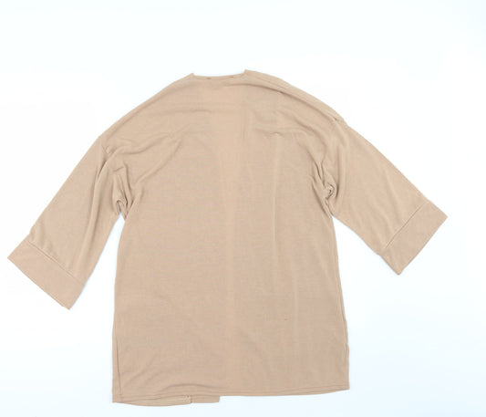 Dorothy Perkins Womens Beige Cardigan Jumper Size 8