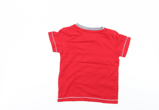 Matalan Boys Red Basic T-Shirt Size 18-24 Months
