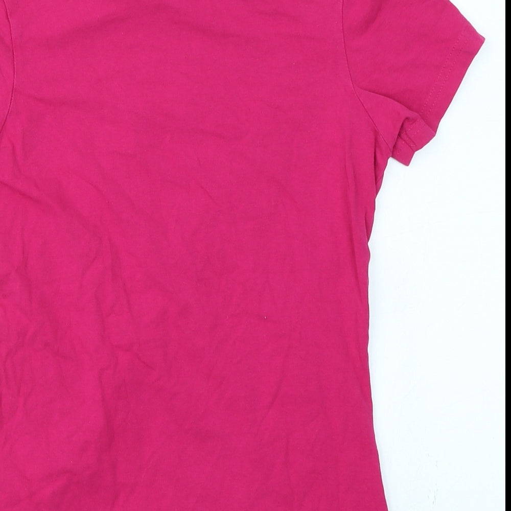 Skinnifit Womens Pink Basic T-Shirt Size XS