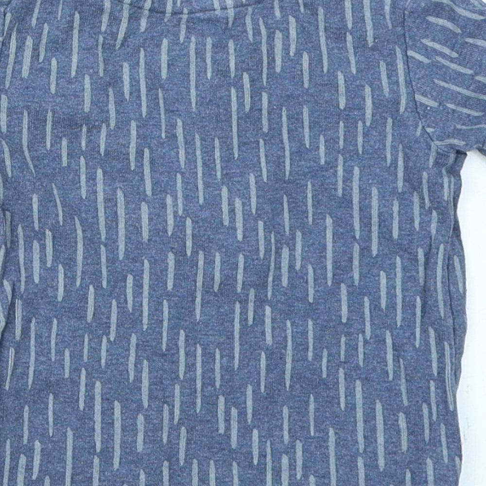 George Boys Blue Striped Basic Polo Size 3-6 Months