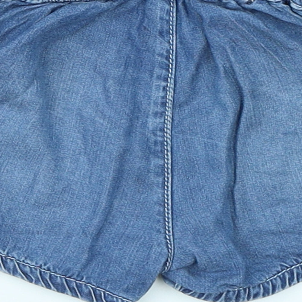 TU Girls Blue Denim Capri Jeans Size 9-12 Months - Shorts
