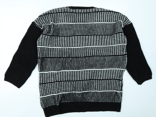 Papaya Womens Black Pullover Jumper Size 14